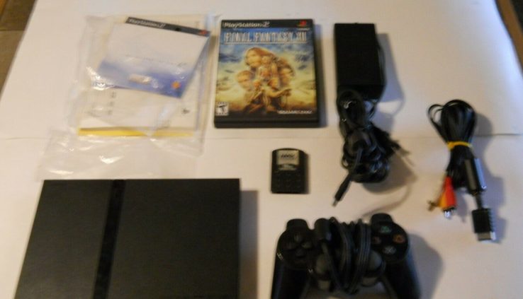 PlayStation 2 Slim – PS2 – Console Bundle w/ Controller, 2 Games, Memory Card