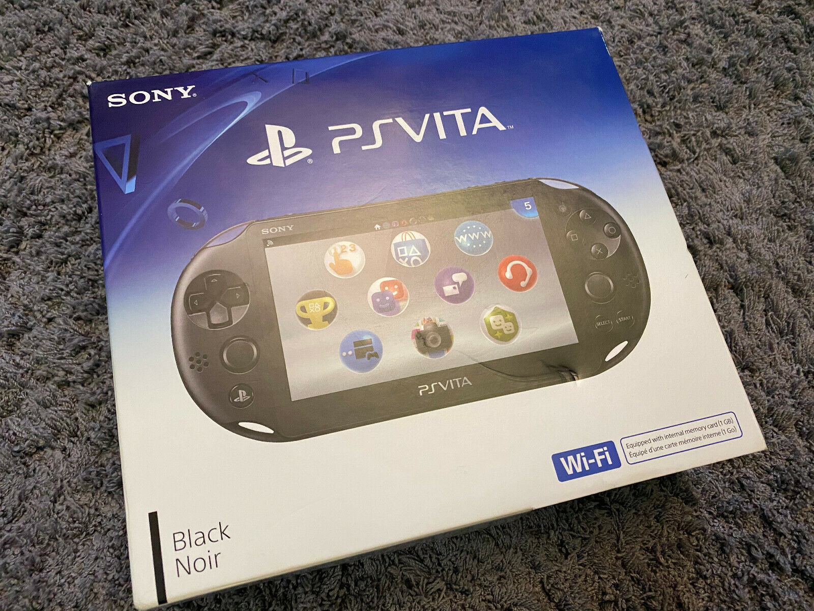 Sony PlayStation PS Vita PCH-2001 Gloomy Handheld Console IN BOX