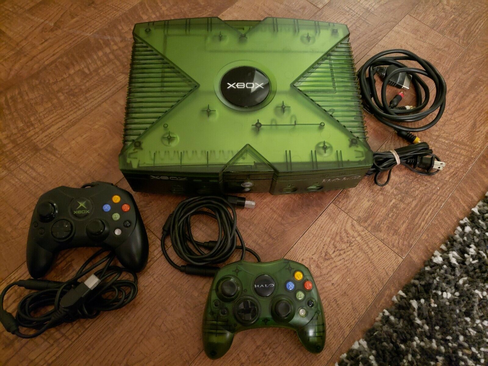 XBOX Normal Translucent Green Halo Particular Edition Console ...