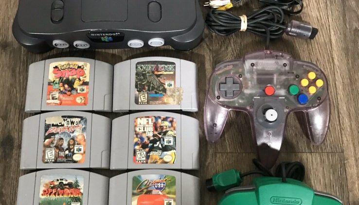 Nintendo 64 With 8 Video games And just a few Controllers