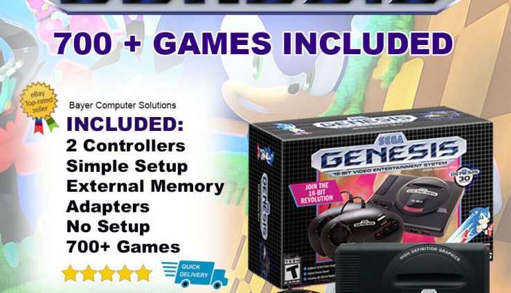 Sega Genesis Edifying Mini Classic Sport Console With Complete USA Library on USB