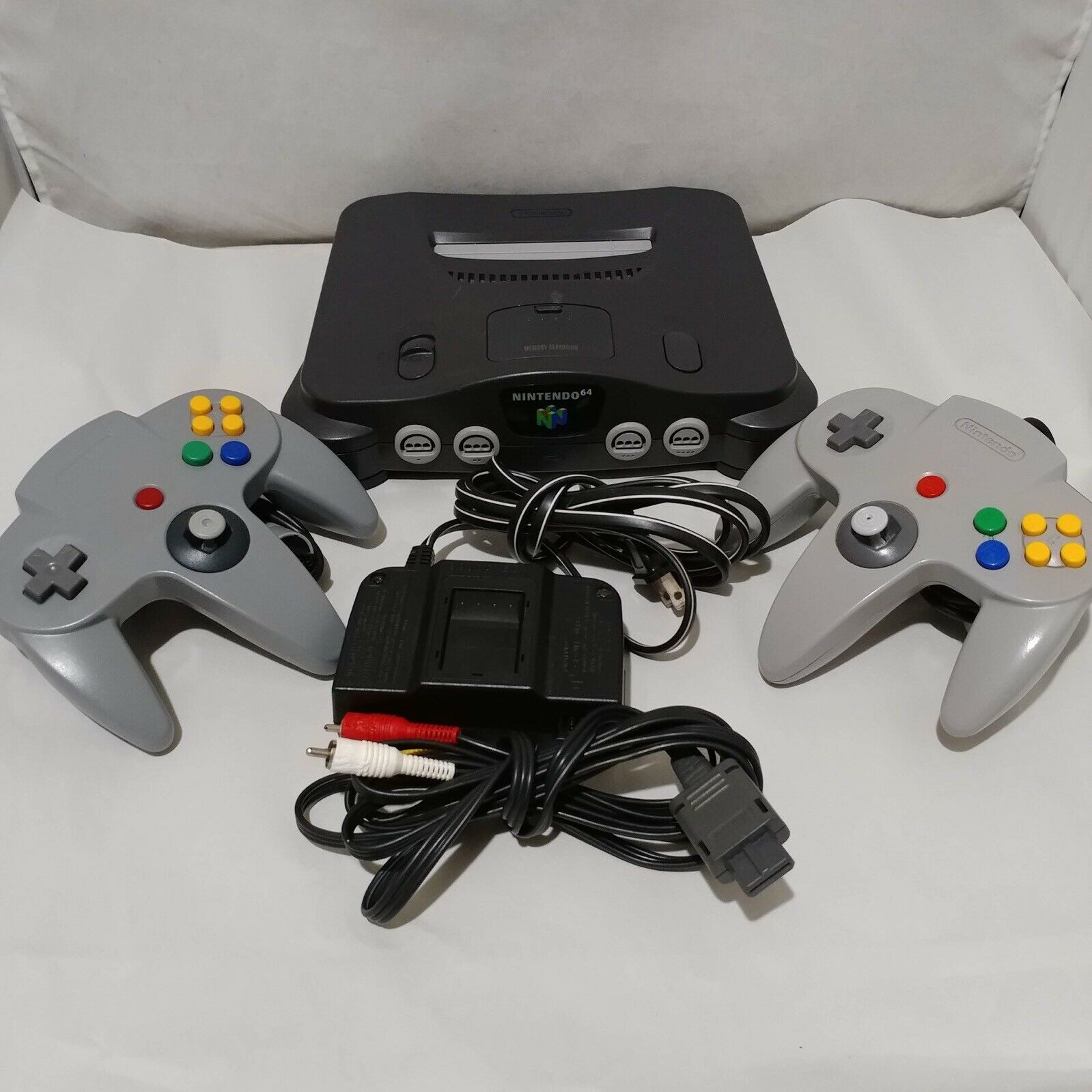 Nintendo 64 Starting up Edition Charcoal Gray Console (NTSC ...