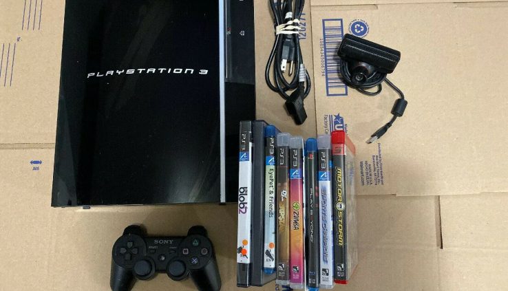 Sony Ps3 PS3 CECHK01 80GB Console + Controller + Video games