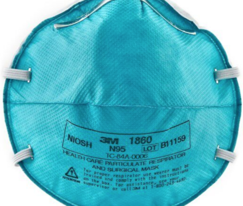 **FDA APPROVED***3M 1860 N95 PARTICULATE RESPIRATOR & SURGICAL PACK OF 5 PCS