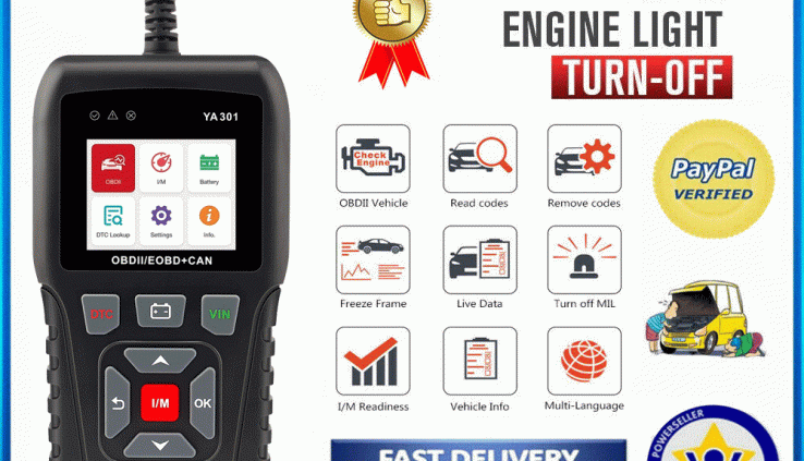 Automotive OBD2 Scanner OBD Code Reader Vehicle Test Engine Fault Diagnostic Design