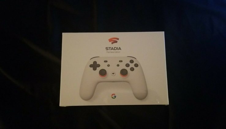 GOOGLE STADIA PREMIER  WHITE w/ CHROMECAST ULTRA – NEW Sealed WITH 3 MONTH  code