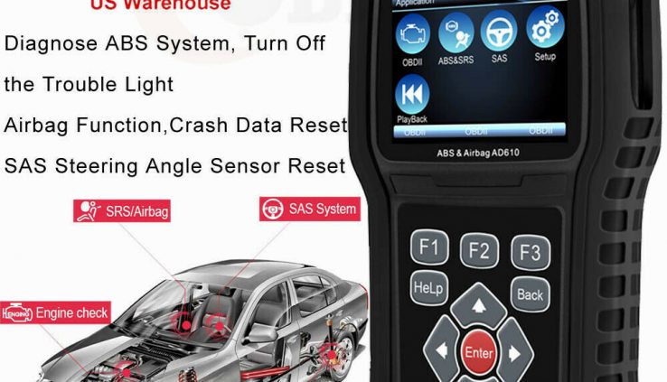 ABS Airbag SRS SAS Reset Engine Diagnostic Tool ANCEL AD610 Elite Auto Scanner