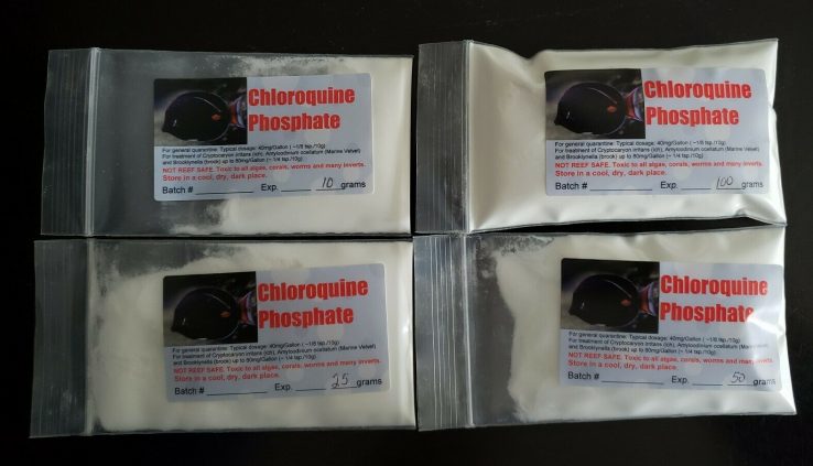 Chloroquine Phosphate: Treats: marine ich, velvet & brook AQUARIUM USE ONLY