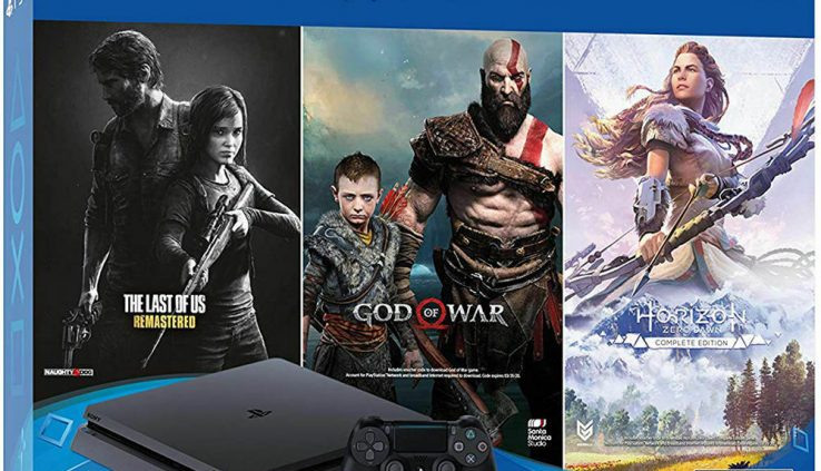 Sony PlayStation 4 1TB The Final of Us: Remastered, God of Battle & Horizon Zero…