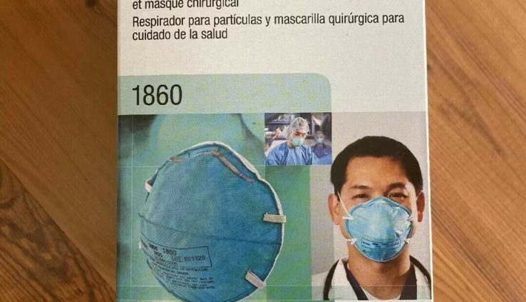 3M N95 1860 Health Care Particulate Respirator And Surgical Mask  Exp 01/2025