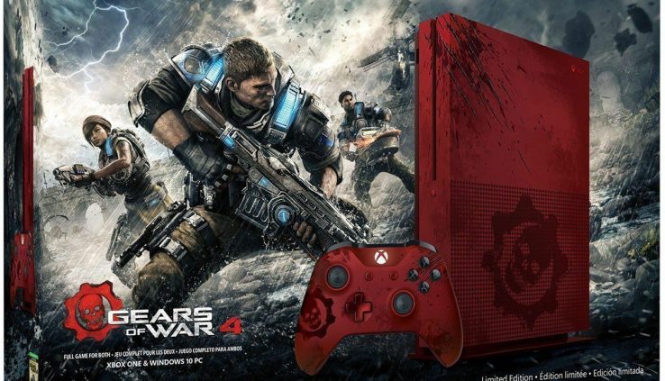 Microsoft Xbox One S Gears of War 4 Restricted Model Bundle 2TB Crimson Pink…