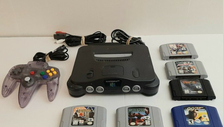 Nintendo 64 N64 Console Bundle Lot 6 Video games 007 James Bond Starfox Castlevania