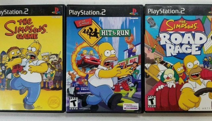 The Simpsons games (Playstation2) PS2 Tested