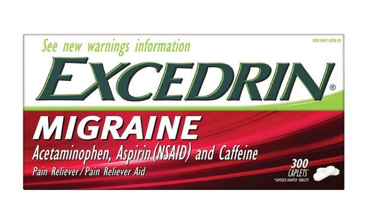 Excedrin MIGRAINE Acetaminophen Aspirin Caffeine Wretchedness Reliever 300 Caplets -2022
