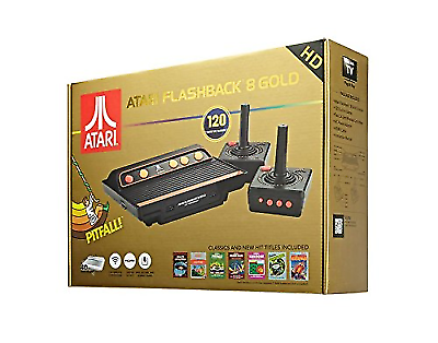 Atari Flashback 8 Gold Console HDMI 120 Games 2 Wi-fi Controllers