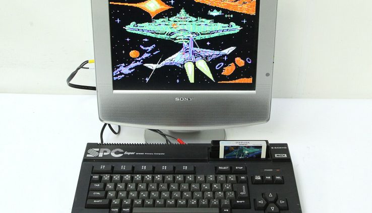 MSX SPC Sanyo Private Laptop Game Console Unlit Working Stunning ++