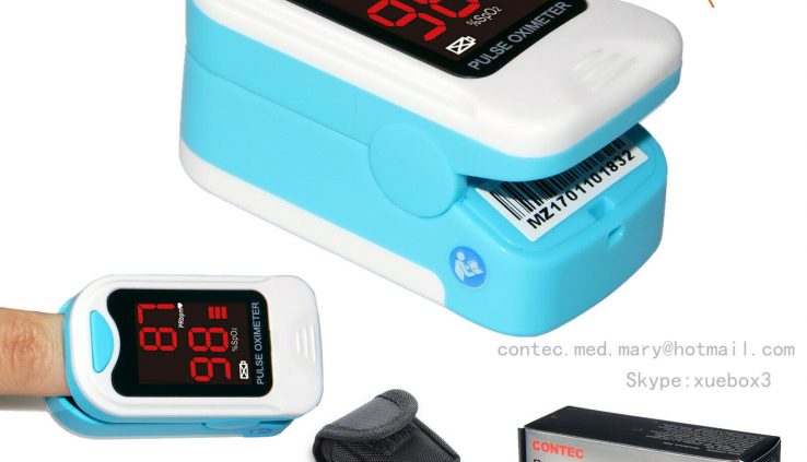 SpO2 Finger tip Pulse Oximeter Blood Oxygen meter Heart Rate LED Affected person Video display
