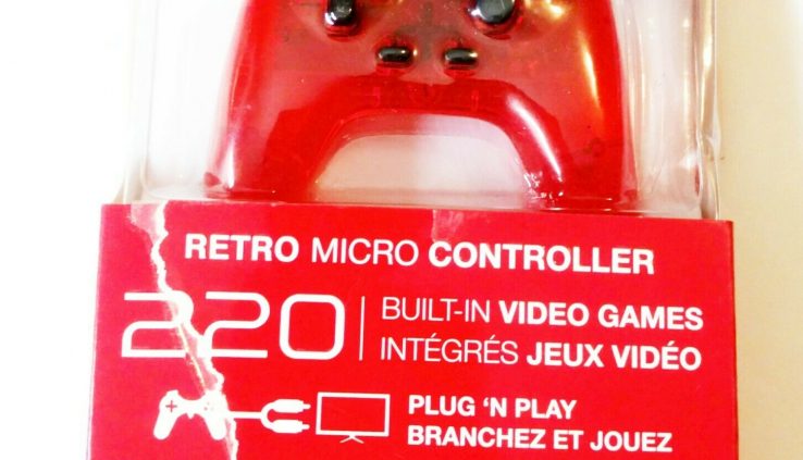 My Arcade Retro Proceed ‘N Play Controller 220 Built In Video Games Crimson