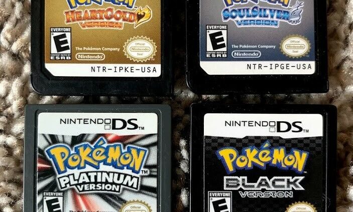 Official Nintendo Pokemon DS Video games Soulsilver HeartGold Platinum Dusky U CHOOSE!