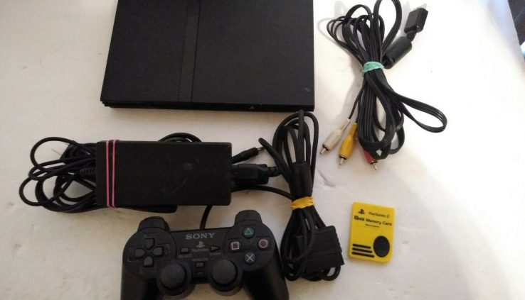 Sony PlayStation 2 PS2 Slim Charcoal Black Console (SCPH-75001) Examined