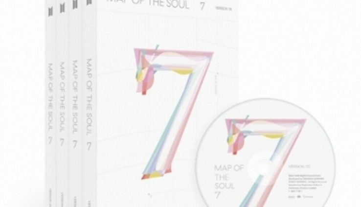 BTS MAP OF THE SOUL : 7 Album CD+E book+M.E book+Lyric+P.Card+Post+Sticky label+F.Poster