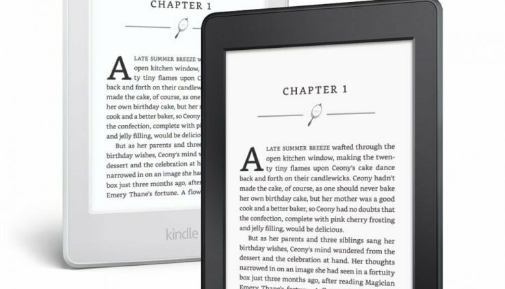 Amazon Kindle (8th Generation) – 4GB Wi-Fi  6in E-Reader – Sad/White
