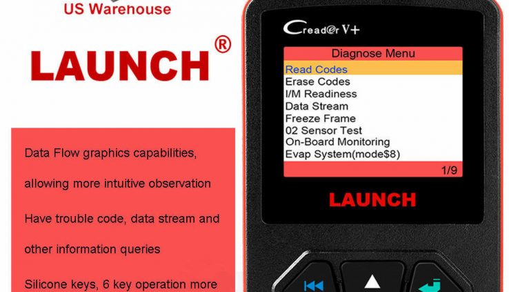 Initiating Creader V+ Code Reader Engine Test Diagnostic Instrument Automobile Scanner