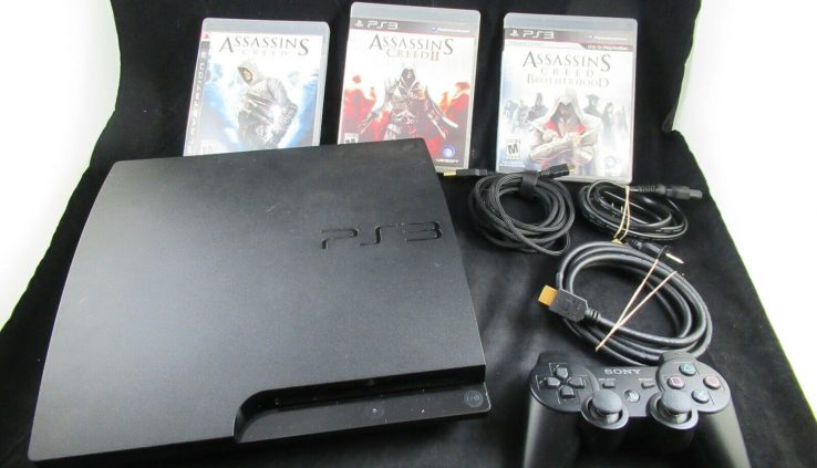 Sony PlayStation 3 Slim 320GB Charcoal Gloomy Console (CECH-3001B) – Refurbished