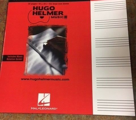 Manuscript Paper, Huge Workers, Printed By Hal Leonard Lot of 10