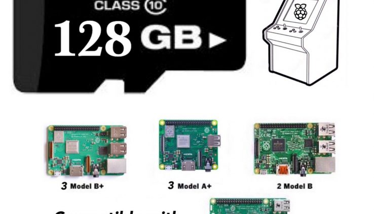 Retropie Arcade 128GB SD Card Raspberry Pi 3, 3B+, 3A+, 2