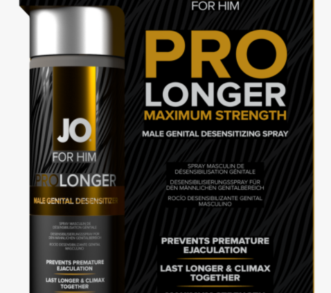 Jo Penis Ejaculation Prolonger Spray Lidocane Male Genital Desensitizer 60ml Novel