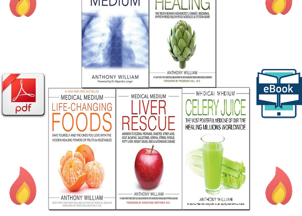 Clinical Medium by Anthony William 5 Books Series (Thyroid,Liver,Celery..🚛