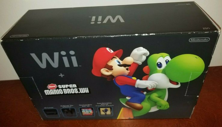 Nintendo Wii Unique Trim Mario Bros. Holiday Bundle Murky Blueprint Console Trace Unique