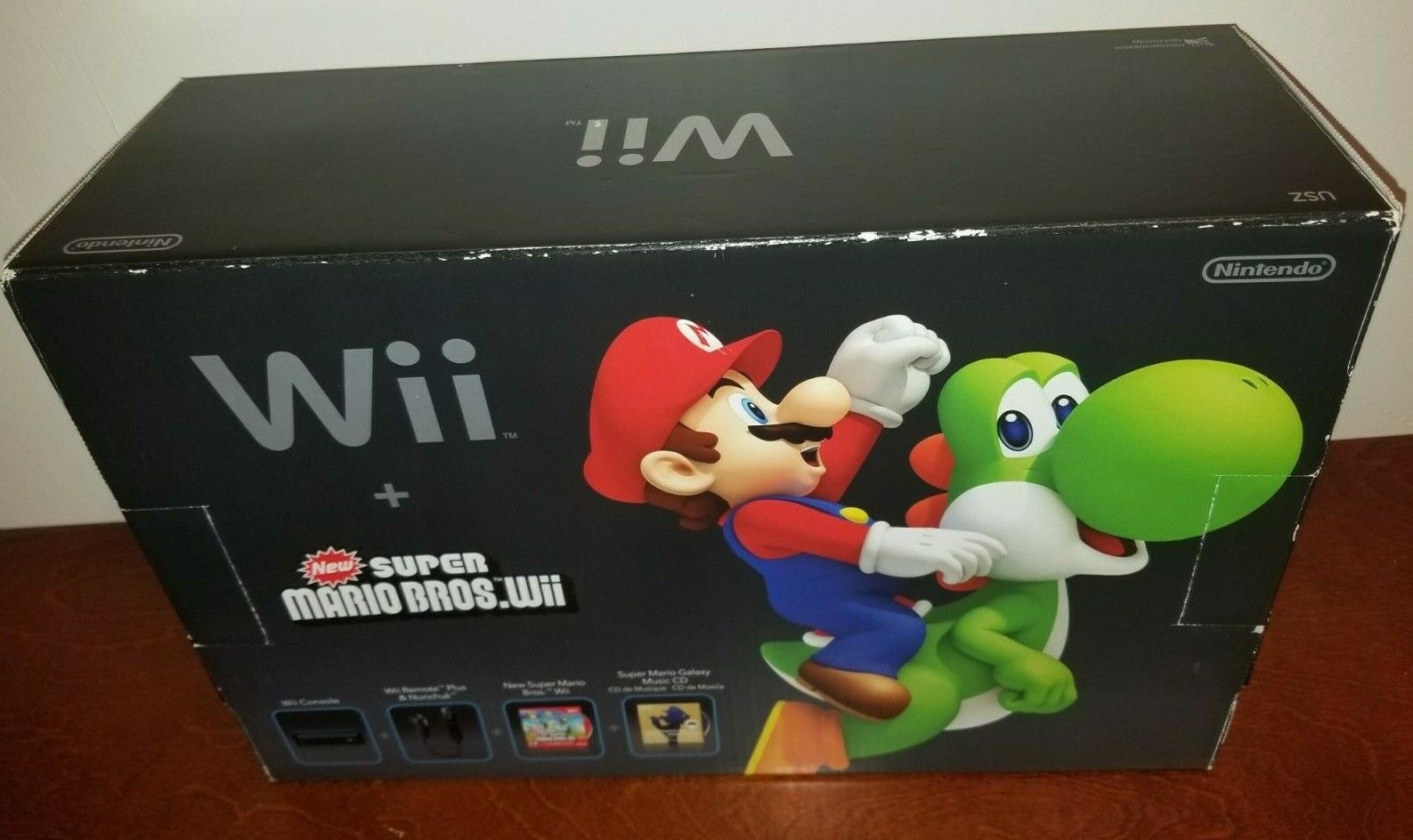 Nintendo Wii Unique Trim Mario Bros. Holiday Bundle Murky Blueprint ...