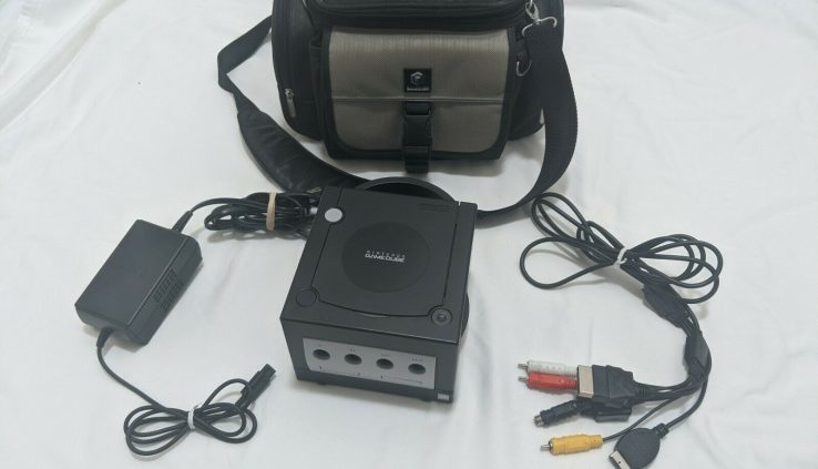 Nintendo GameCube DOL-101 Console w/ Uncommon Carrying Case Energy and AV Cables incl