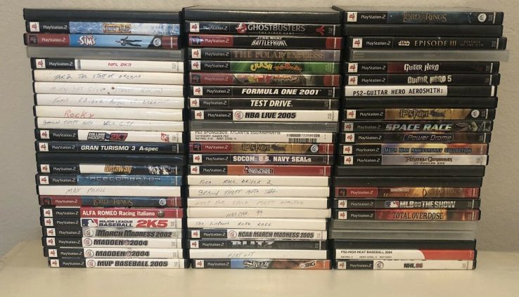 PS2 Video games Lot Bundle Stress-free Bewitch and Preserve Playstation2 Video games 