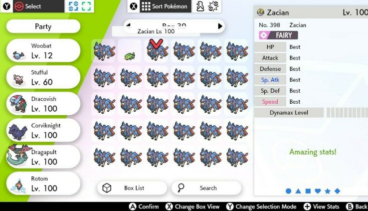 [Pokemon Sword and Shield] 6IV Zacian FAST DELIVERY [JOLLY]