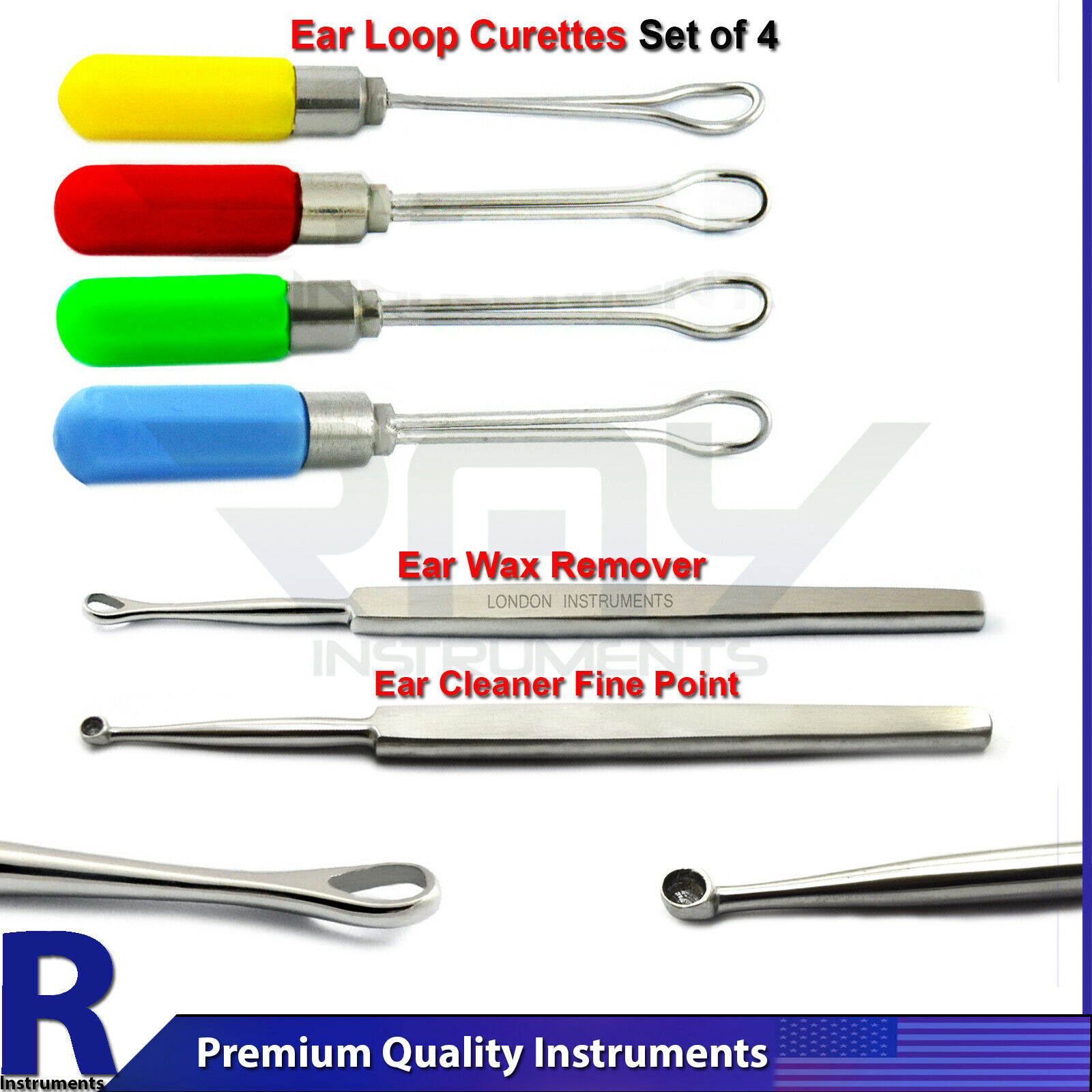 Plastic Ear Wax Cleansing Remover Billeau Loops Earpick Curette Health
