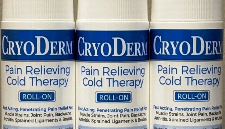 3 PACK! CRYODERM 3 Oz. Roll-On 3-PACK (EXP Date 3/2022)