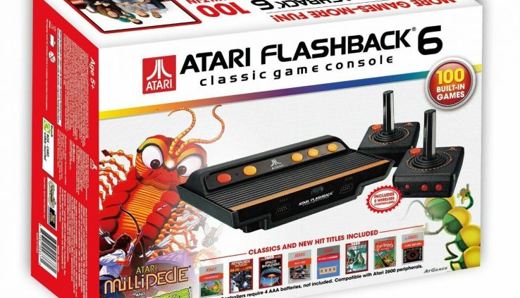 Atari Flashback 6 Traditional Game Console 100 Built-in Games Dawdle n Play