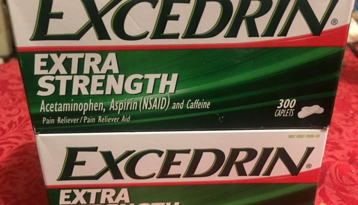 EXCEDRIN EXTRA STRENGTH 300 Caplets Wretchedness Reliever Reduction Aspirin Caffeine NSAID7/22