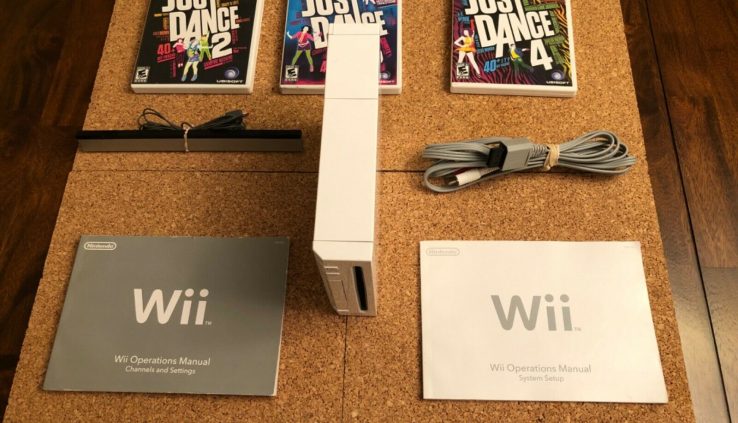 NINTENDO WII CONSOLE BUNDLE RVL-001 W/ GAMES & WII ACCESSORIES +FREE SHIPPING 🔥