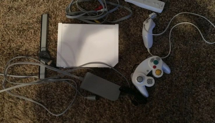 Nintendo Wii White Console Modded White Gamecube Like minded 16GB SD Card Loaded