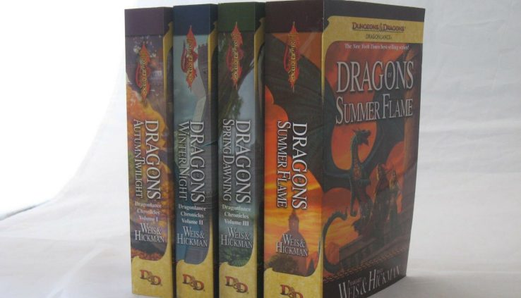 Dragonlance Chronicles by Margaret Weis & Tracy Hickman (Books 1-4 in Series PB)