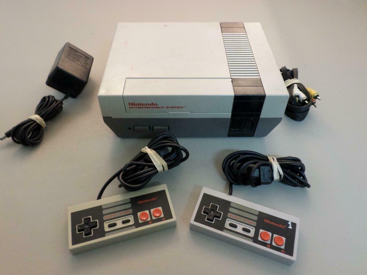 OEM Nintendo NES Customary Grey Gaming Console, NES001 Bundle ...