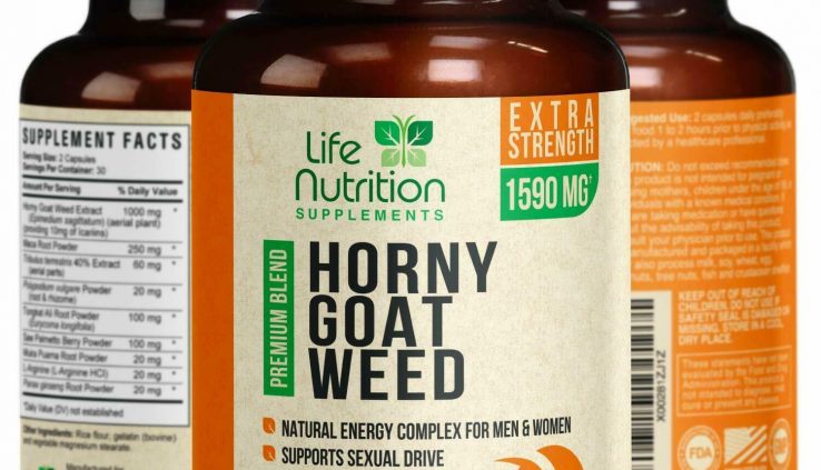 Bright Goat Weed with Maca 1590mg Top fee Sexual Enhancer for Men