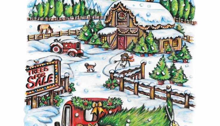 Artistic Haven Country Christmas Coloring E-book Artistic Haven Coloring Books