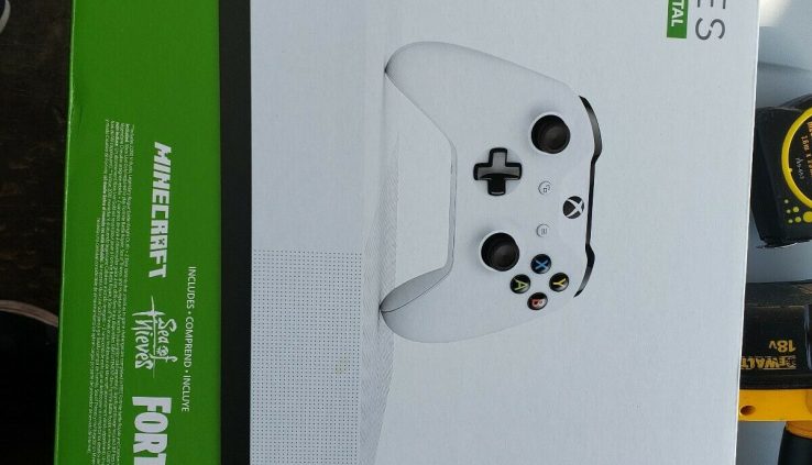 Xbox One S All-Digital Edition 1TB Video Game Console White NO CONTROLLER!.