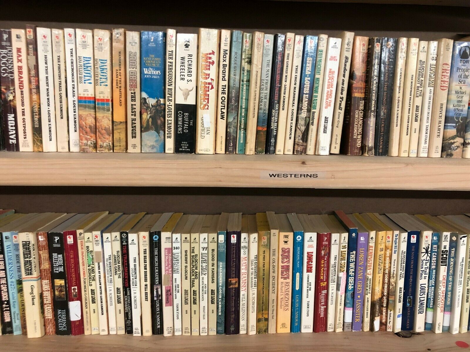 Lot of 10 RANDOM Western Mass Market Paperbacks Books Cowboy Country