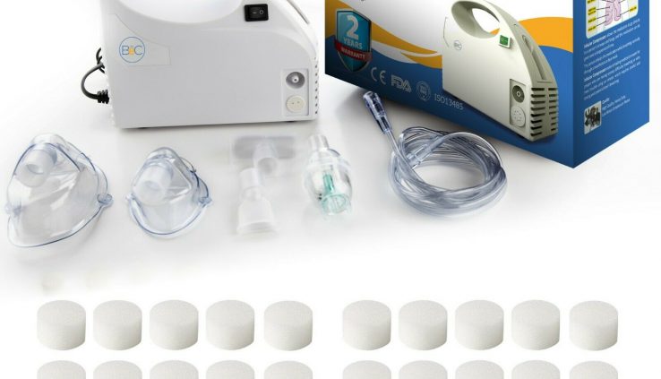 Portable Nebulizer Machine with 20 Filters, Accelerate Procure, Grownup and Youngster Conceal